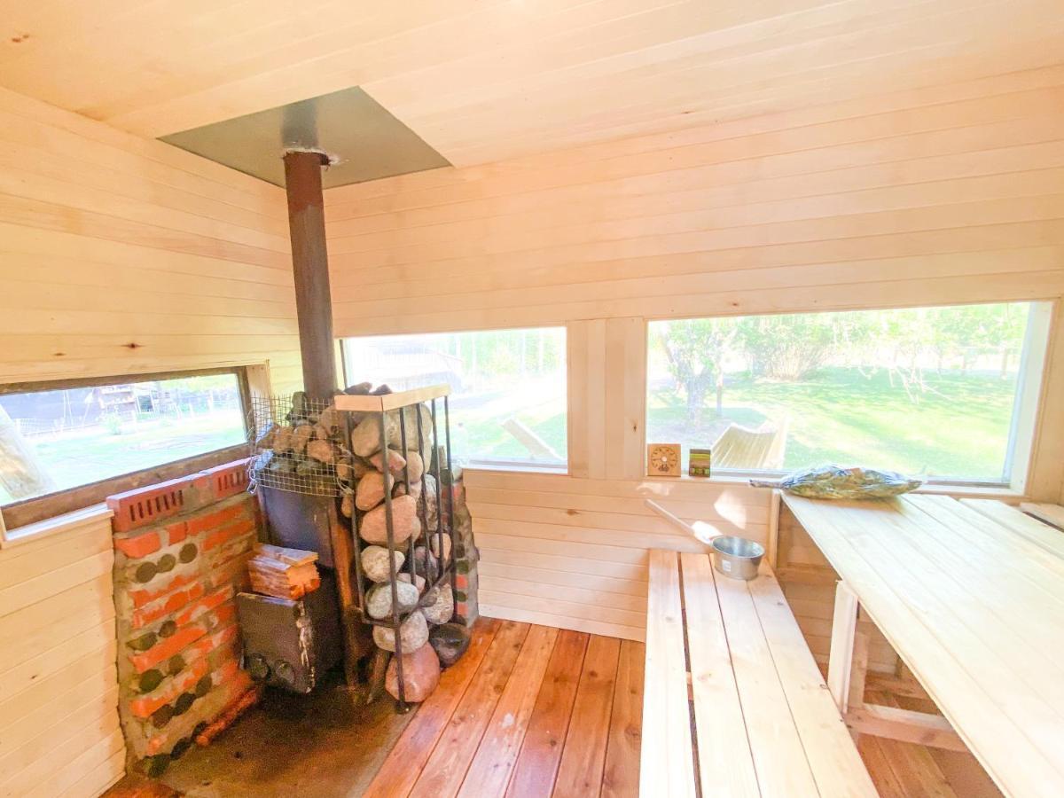 Private Farm Jakuzzi Sauna In The Forest Talsi Bagian luar foto